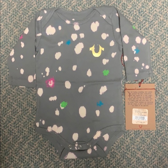 True Religion Baby Splatter Paint Onsie - Picture 3 of 8